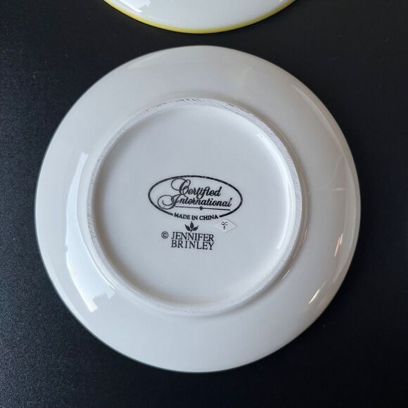 Jennifer Brinley Certified International Cheese/Wine Small Pitcher  Snack Plates - Picture 15 of 16